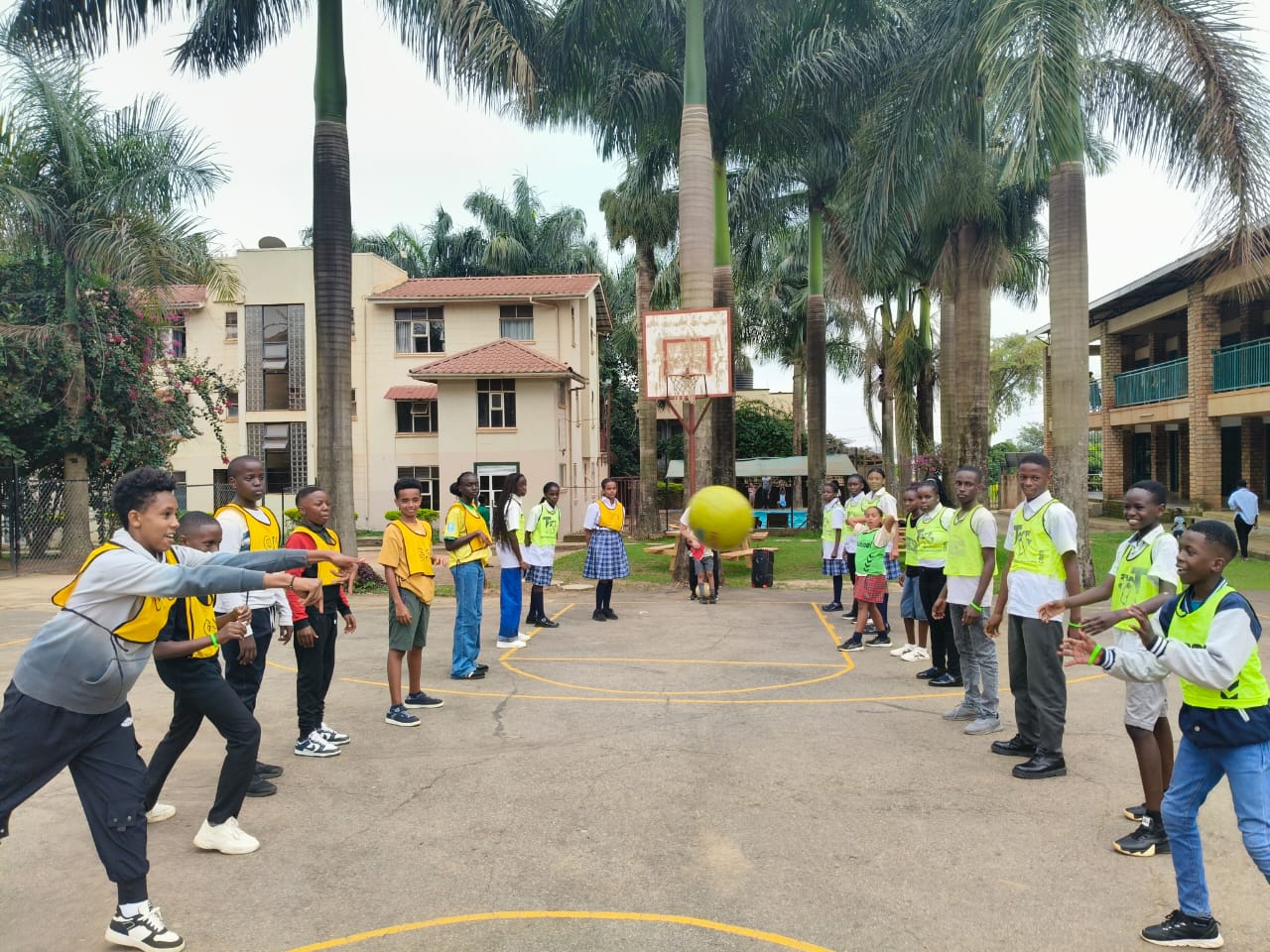 Basketball court at Clarke Senior School